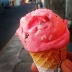 Helado delicioso sabor Beso de ángel